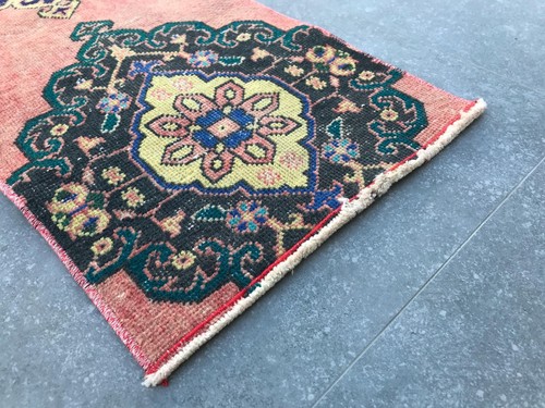 Turkish Antique rug Bohemian Area rug Oushak rug Vintage Rug Handmade Wool rug - Picture 5 of 12