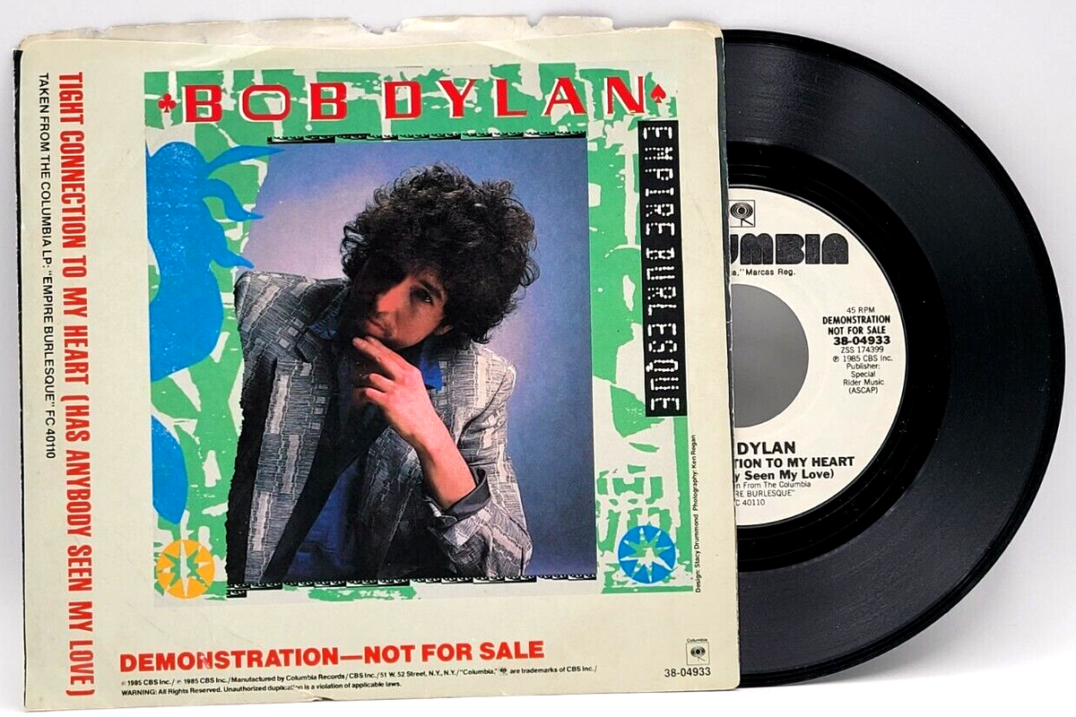 BOB DYLAN - TIGHT CONNECTION TO MY HEART - ROCK 45 & PS *PROMO* | eBay
