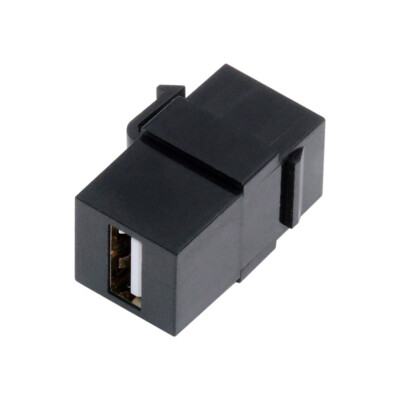 Cablecy USB2.0 A Female to Type-B Female Extension Keystone Jack for Wall Plate