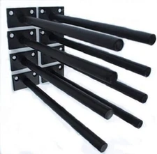 8 Hidden Shelf Floating Wall Brackets Heavy Duty Metal Support For Wood Shelves