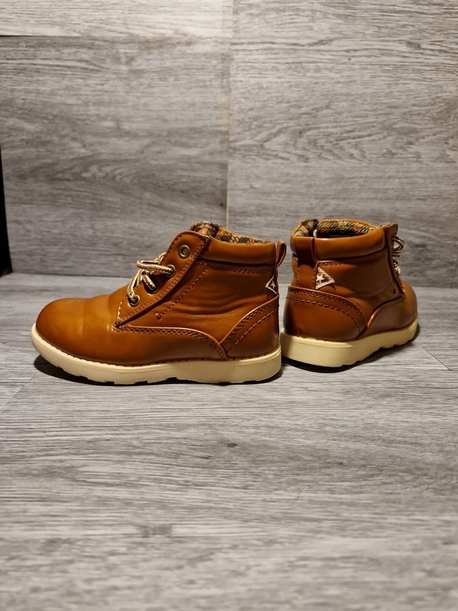 Boys Soviet Remix tan boots Size C10
