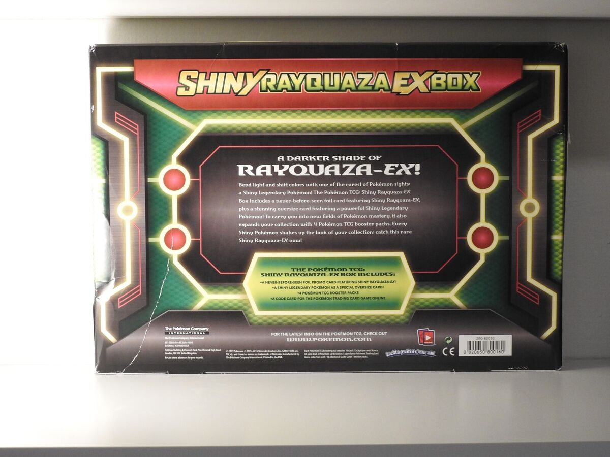 Carta Pokémon Rayquaza Shiny Ex, Jogo de Tabuleiro Pokémon Usado 38606777