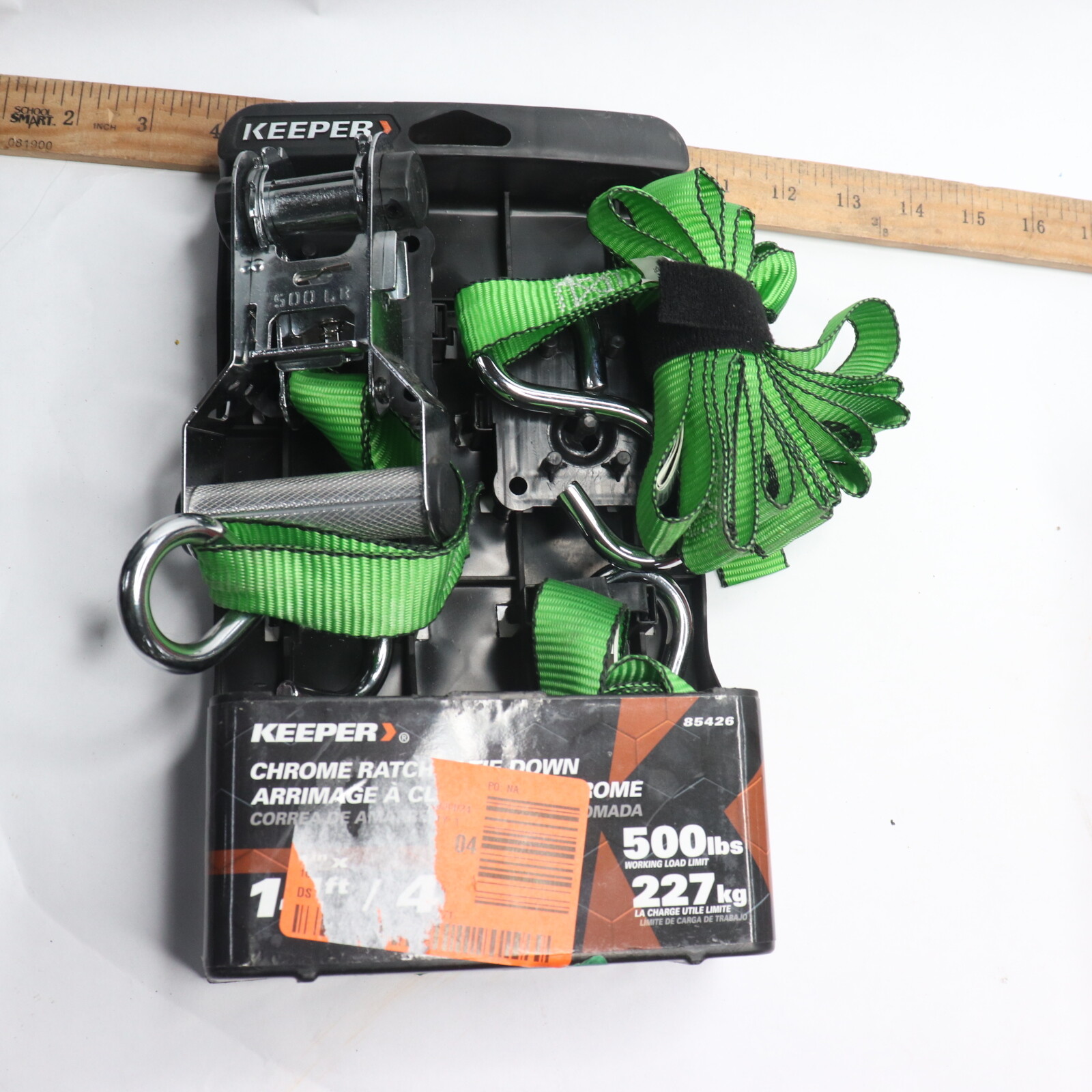 Keeper Ratchet Tie Down Chrome 500 LBS. WLL 1" X 14' Missing One