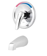 Pfister Pfirst Series Polished Chrome 1-handle Wall-mount Low-arc Bathtub Faucet