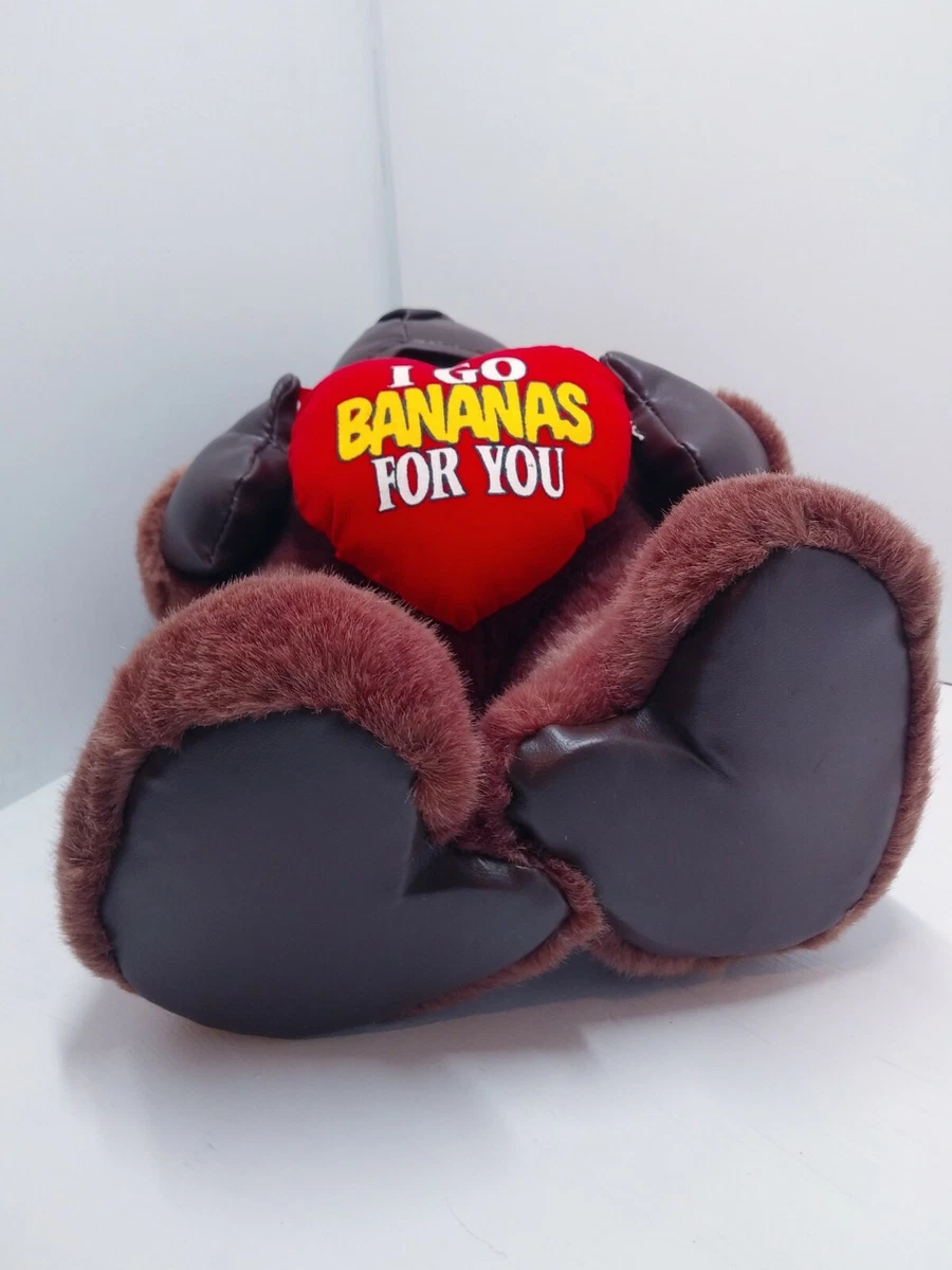 VTG 1998 Gorillaz King Kong Heart I Go Bananas For you Leather
