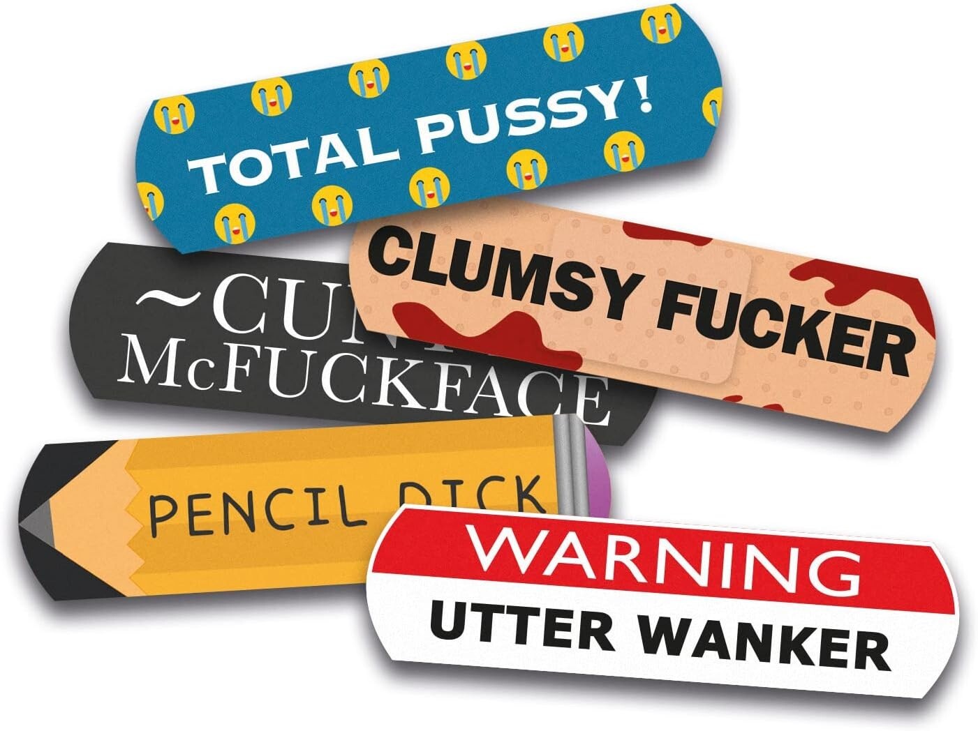 Rude Plasters Add Insult To Inury Funny Comedy Joke Stocking Filler Friend Gift