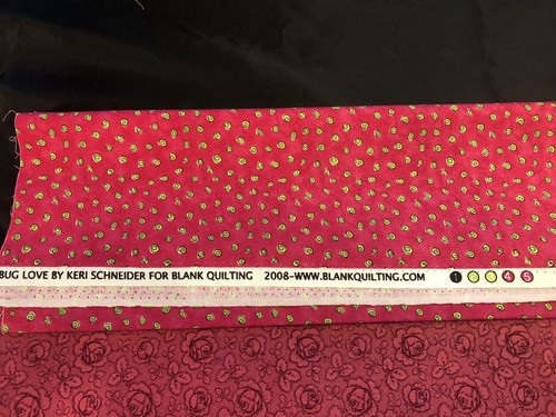 4 pieces rose print cotton fabric for quilting/crafts/doll clothes, 44"-45" W - Picture 5 of 12