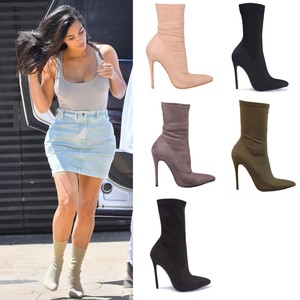 Ladies Women Ankle Boots Pointy Stiletto High Heel Party Fashion Shoes Size 3 8 Ebay