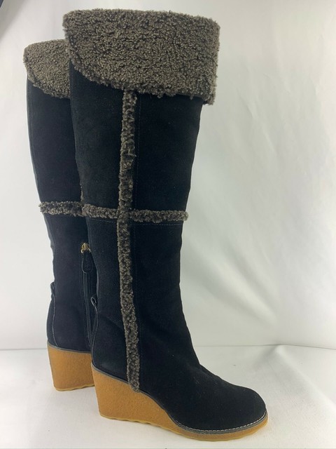 tory burch wedge boots