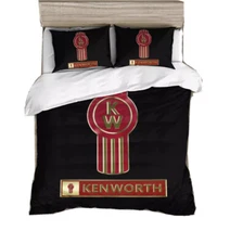 KENWORTH QUEEN 3D POLYCOTTON DOONA COVER SET