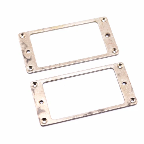 AGP ™ - Aged Chrome Flat Bottom Metal Humbucker Ring Set #12112346