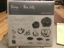 CTMH Z3384 Beautiful You Stamp Thin Cut Set NLA