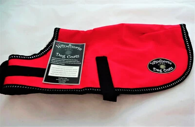 WINDHORSE BY SLEAZY SLEEPWEAR New Windhorse Red Dog Coat Warm Fleece Waterproof Winter Jacket Clothes