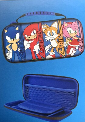 Sonic The Hedgehog/Tails/Knuckles/Amy Nintendo Switch Video Console Travel Case