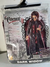 Covenant Dark Widow Costume Child Size 12-14 Large Girls NOS