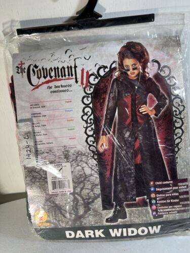 Covenant Dark Widow Costume Child Size 12-14 Large Girls NOS