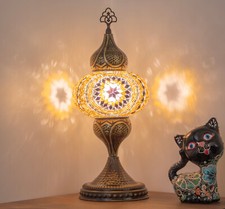 Turkish Mosaic Table Lamps, Boho Table Lamp, desk lamp