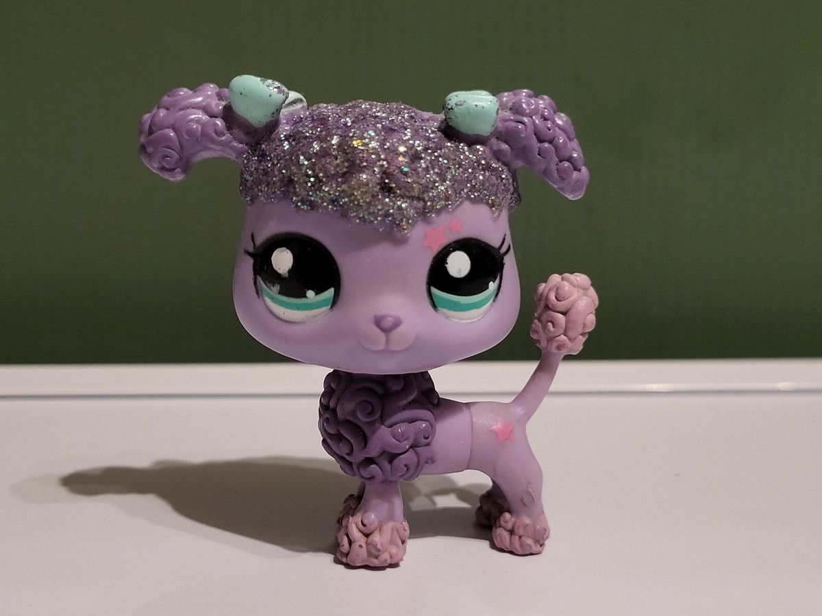 Figurine Littlest Pet Shop - Chien Caniche N°17 - Hasbro - Occasion