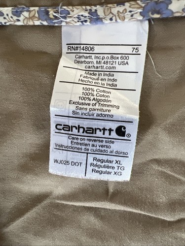 Carhartt WJ025 DOT Women's Voyager Light Weight Jacket Size X-Large 16-18Khaki - Picture 11 of 13