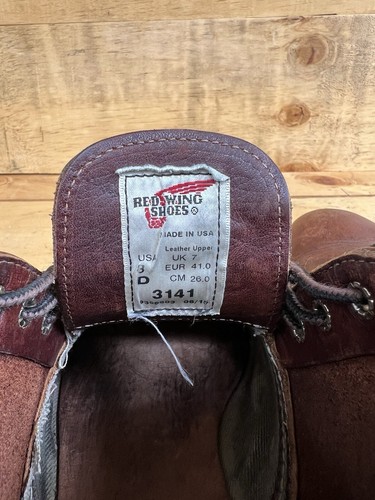 Red Wing 3141 Chukka Briar Oil Slick Brown Leather Boots Size UK 7 | US 8 D - Picture 20 of 20