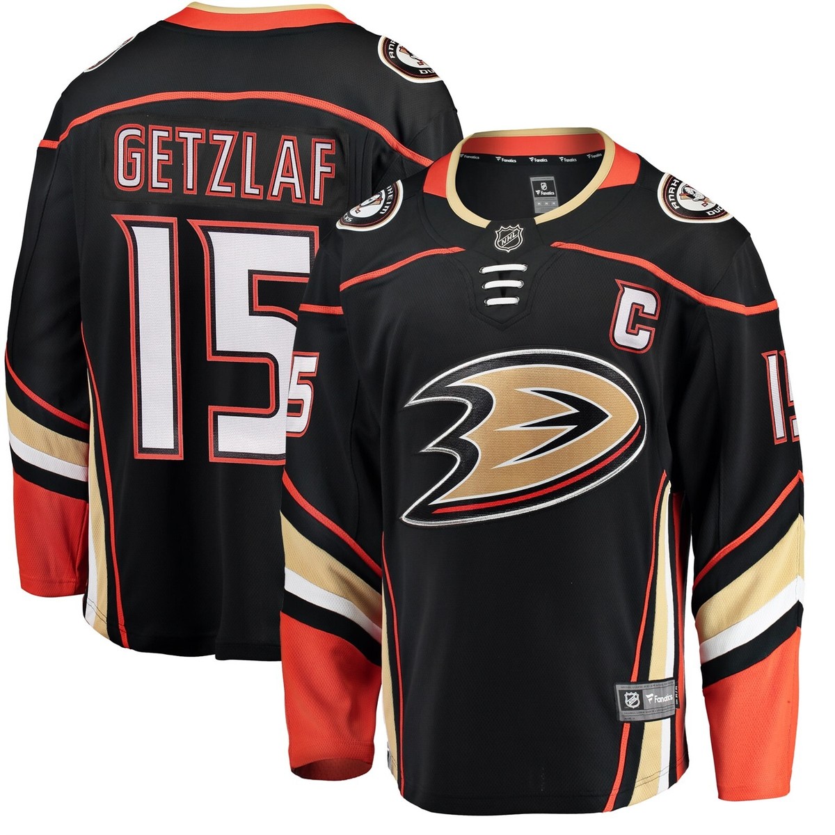 Official Ryan Getzlaf Anaheim Ducks Black Home Breakaway Jersey