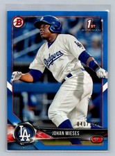 2018 Bowman #BP19 Johan Mieses Prospects Blue #/150