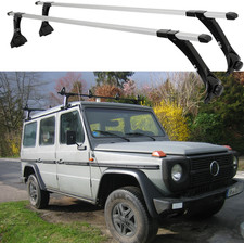 2tlg Dachtr&auml;ger Querstangen Regenrinne SquareBar F&uuml;r Mercedes G-Modell Typ W460