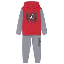 Jordan Kids' MVP Blocked Fleece Hoodie  Joggers Set, Stealth