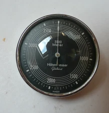 Vintage German Made Gischard Altimeter 3500 Meters Hohenmesser
