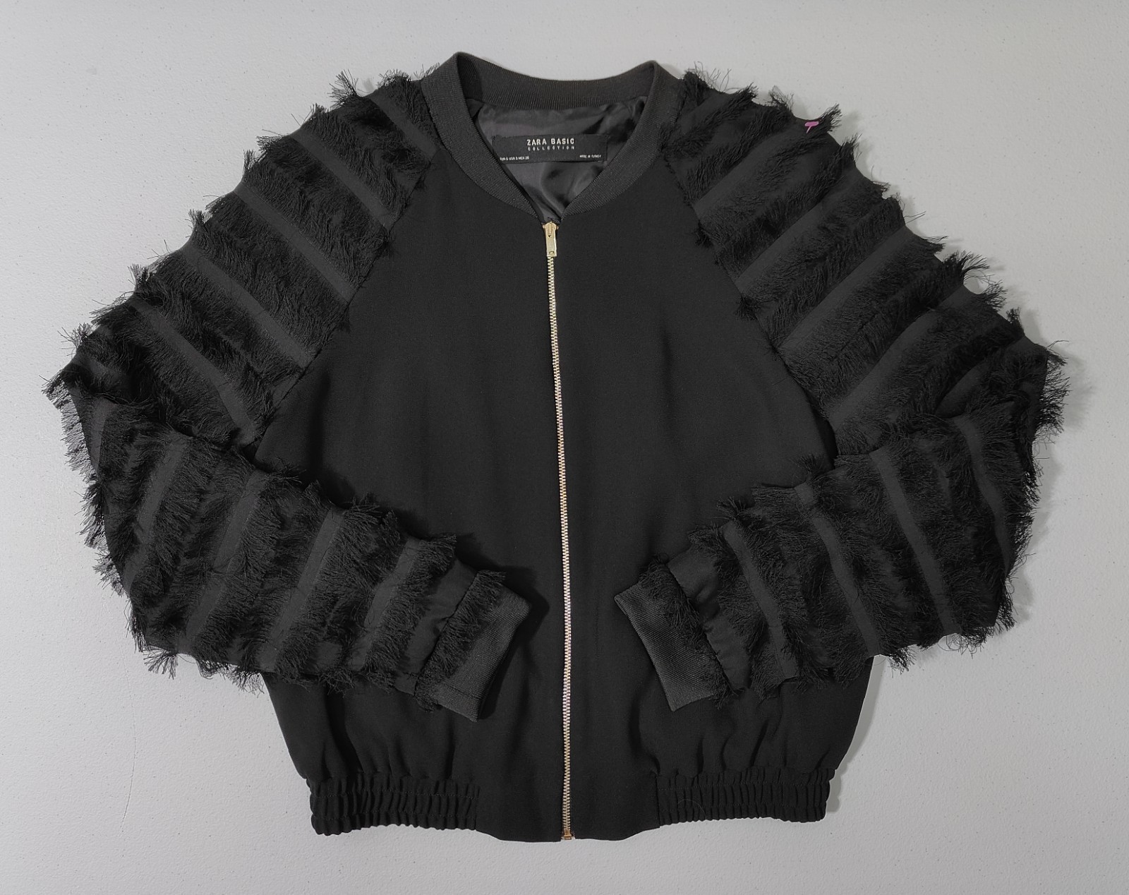 Zara Basic Women's Black Full Zip Jacket Size S - image 1