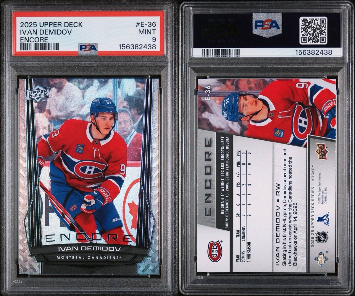 Buy 2025-26 Upper Deck Series 1 - Encore Ivan Demidov #E-36 (RC