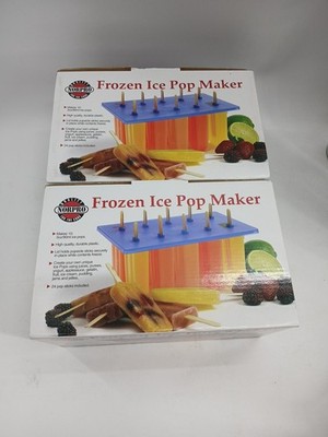 (Lot Of 2)  Norpro Frozen Ice Pop Maker - Makes 10 Popsicles (New In Box)