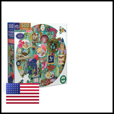 Eeboo 500 - Jigsaw For Adults Circular 23 Diameter Made Recycled