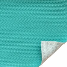 Spradling Boat Knit Back Vinyl Diamante Turquoise 54 Inch YD
