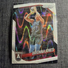 2025 Panini Prizm WNBA Brionna Jones #107 White Seismic Prizm Atlanta Dream