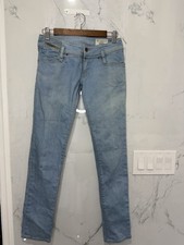 Diesel Matic Jeans Slim Tapered Women's 25X32 Blue Wash Low Rise Stretch Denim