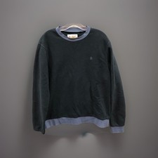 Original Penguin Men Size M Crewneck fleece sweater Sweatshirt Blue Pullover Top