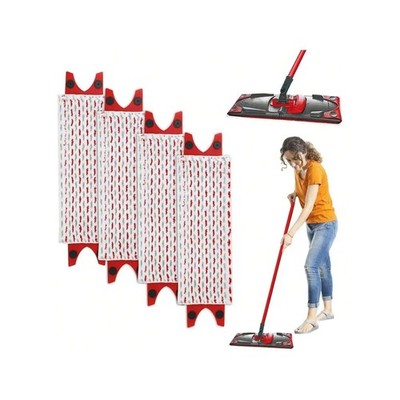 4PCS Microfiber Mop Head Replacement for Vileda Ultramax Easy Wring