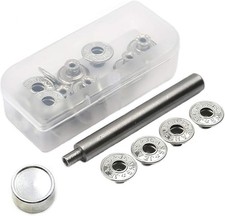 20 Pieces Jeans Button Tack Buttons Snap Fastener Press Studs Metal Style 1