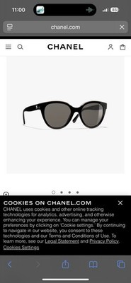 AUTHENTIC CHANEL BUTTERFLY BLACK & BEIGE SUNGLASSES  6058 c.535/M2   2025  NIB