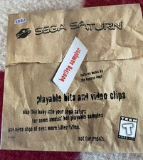 Sega Saturn Bootleg Sampler Demo Disc w/ Cardboard Sleeve – 1995