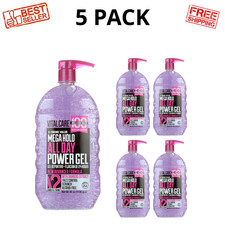 Vital Care Mega Hold Hair Styling Gel Frizz Control Shine Pump 40oz, 5 Pack