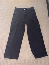 Baggy Black Cargo Jeans - H M