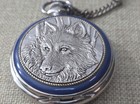 Franklin Mint Precision Pocket Watch/International Wolf Center w/Chain — photo 3