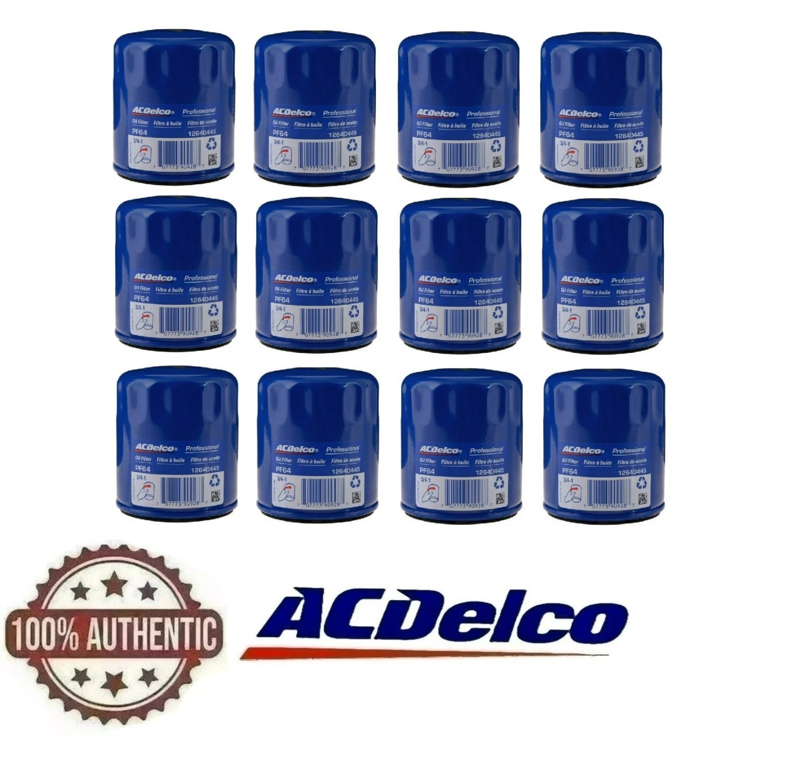 Filter Pack Of 12 Acdelco Pf64 Case 12696048 12640445