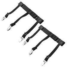 2 Pcs Anti- Elastic Shirt Sleeve Holders Stay Belt for Men Garters