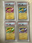 Pokemon PSA 10 Pikachu Batik Shirt 101, 154, 155, 190/SV-P Indonesia 4 Card Set