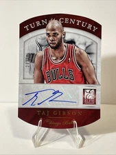 2013-14 Panini Elite Turn of The Century - Taj Gibson Die Cut Autograph /50