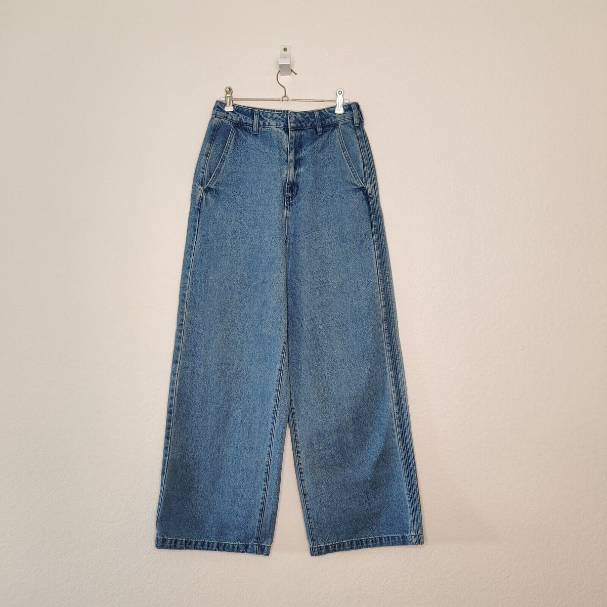 Adidas Originals x KSENIASCHNAIDER Womens Wide Leg Jeans Size 28 3
