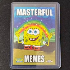 💎2025 TOPPS CHROME SPONGEBOB 25TH MASTERFUL MEMES IMAGINAAATION #MM-4